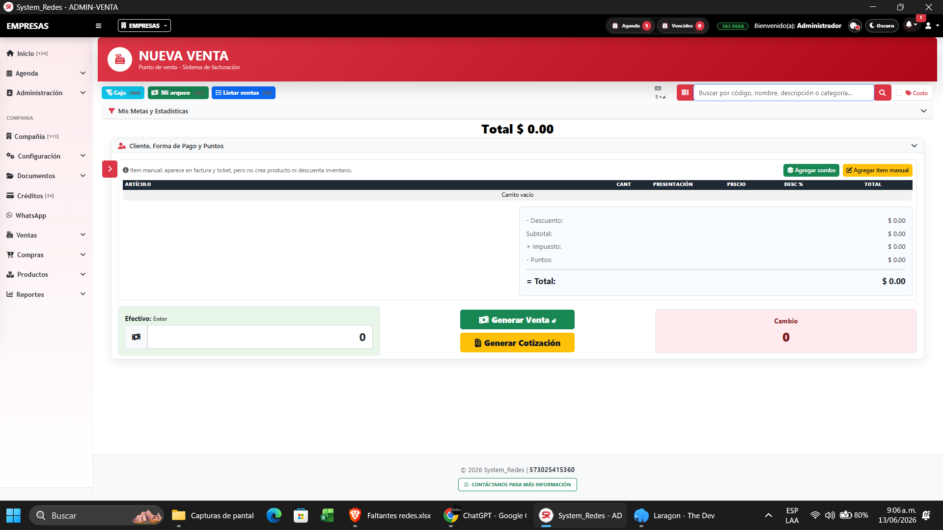 Módulo de Venta